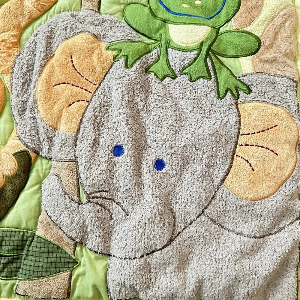NoJo Jungle Babies 6-Piece Crib Bedding Set Safari Nursery Comforter